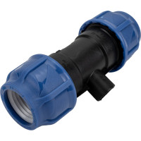 Компрессионный переходной тройник VALFEX ПНД, с внутренней резьбой, 40-1/2"-40 1210014001240