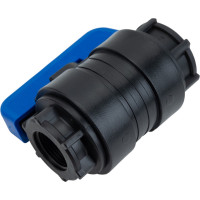 Компрессионный шаровой кран VALFEX ПНД ВН/ВН резьба разборный 1"-3/4" Ду20 1210120100034