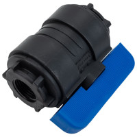 Компрессионный шаровой кран VALFEX ПНД ВН/ВН резьба разборный 1/2"-1/2"Ду16 1210011012012