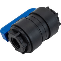 Компрессионный шаровой кран VALFEX ПНД ВН/ВН резьба разборный 1/2"-1/2"Ду16 1210011012012