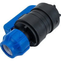 Шаровой кран Valfex ПНД компрессионный цанга - внутренняя резьба, разборный 20x1/2" 1210012520012