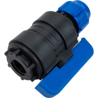 Шаровой кран Valfex ПНД компрессионный цанга - внутренняя резьба, разборный 20x1/2" 1210012520012