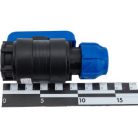 Шаровой кран VALFEX ПНД компрессионный цанга - внутренняя резьба, разборный 25x1" 1210012525100