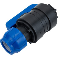 Шаровой кран VALFEX ПНД компрессионный цанга - внутренняя резьба, разборный 25x1/2" 1210012525012