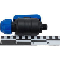 Шаровой кран VALFEX ПНД компрессионный цанга - наружная резьба, разборный 25x1/2" 1210012625012