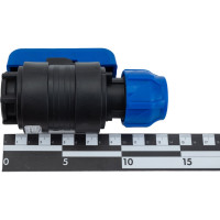 Шаровой кран VALFEX ПНД компрессионный цанга - внутренняя резьба, разборный 25x3/4" 1210012525034