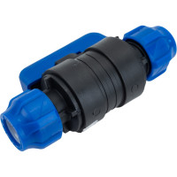 Шаровой кран VALFEX ПНД компрессионный цанга - цанга разборный 20x20 121001232020