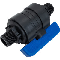 Компрессионный шаровой кран VALFEX ПНД НР/НР резьба разборный 3/4"-3/4"Ду20 1210220034034