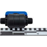 Компрессионный шаровой кран VALFEX ПНД НР/НР резьба разборный 3/4"-3/4"Ду20 1210220034034