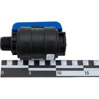 Компрессионный шаровой кран VALFEX ПНД НР/ВН резьба разборный 3/4"- 3/4" Ду20 1210012034034