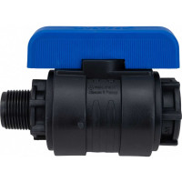 Компрессионный шаровой кран VALFEX ПНД НР/ВН резьба разборный 3/4"- 3/4" Ду20 1210012034034