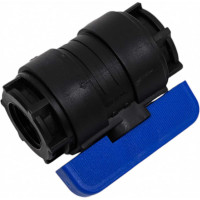 Компрессионный шаровой кран VALFEX ПНД ВН/ВН резьба разборный 3/4"-3/4" Ду16 1210116034034