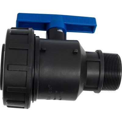 Компрессионный шаровой кран VALFEX ПНД НР/ВН резьба разборный 2"-2"Ду46 1210012200200