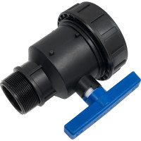 Компрессионный шаровой кран VALFEX ПНД НР/ВН резьба разборный 2"-2"Ду46 1210012200200