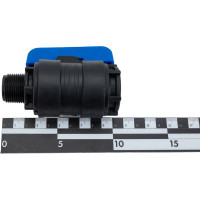 Компрессионный шаровой кран VALFEX ПНД НР/ВН резьба разборный 3/4"- 3/4"Ду16 1210016034034