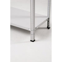 Стеллаж ООО ФУРАМА СТФУ 2500x1100x300 мм, 8 полок, серый СТФУ251130-8