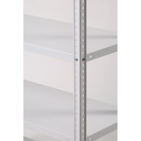 Стеллаж ООО ФУРАМА СТФУ 2500x1100x300 мм, 8 полок, серый СТФУ251130-8