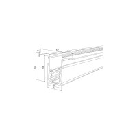 Встраиваемый шинопровод Elektrostandard Slim Magnetic черный 1м 85086 a057186