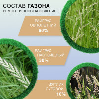 Семена газона Мираторг Ремонт и восстановление 0.3 кг 1010024796