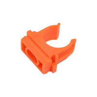 Крепеж-клипса для трубы TDM ELECTRIC ПНД 16 мм оранжевая SQ0405-0121