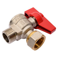 Шаровой кран MVI полнопроходной, угловой с накидной гайкой 1/2", внутренняя-наружная BV.533.04