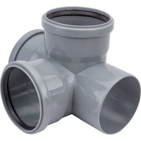 Двухплоскостная крестовина VALFEX 110/110/110, внутренняя канализация 28110110