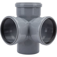 Двухплоскостная крестовина VALFEX 110/110/110, внутренняя канализация 28110110