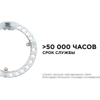 Светодиодный модуль со встроенным драйвером Apeyron 230В, 18Вт, smd2835, 1620Лм, 4000К, ø178x16мм 02-60