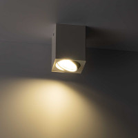 Накладной светильник RITTER Arton квадрат 80x80x100 GU10 алюминий белый 51409 1