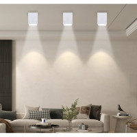 Накладной светильник RITTER Arton квадрат 80x80x100 GU10 алюминий белый 51409 1