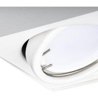 Накладной светильник RITTER Arton квадрат 80x80x100 GU10 алюминий белый 51409 1