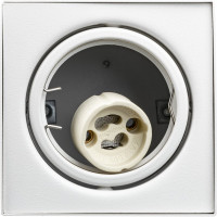 Накладной светильник RITTER Arton квадрат 80x80x100 GU10 алюминий белый 51409 1