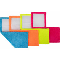 Универсальная насадка МОП для швабр LAIMA плоская, комплект 4шт, 38-42 см, тип к, микрофибра 607459