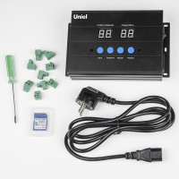 Контроллер DMX Uniel для управления RGB прожекторами серии ULF-L52 DC24V. ULC-L52 RGB/DC24V BLACK UL-00008371
