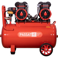 Компрессор Aurora PASSAT-50 BLACK тихий, без масла 2 режима работы 45л, 500л/мин, 2.9кВт 31401