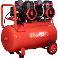 Компрессор Aurora PASSAT-50 BLACK тихий, без масла 2 режима работы 45л, 500л/мин, 2.9кВт 31401