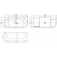 Акриловая ванна ALLEN BRAU Priority 1700x780 Gloss White 139778A-GW 00287089