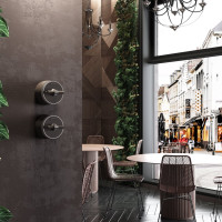 Двухклавишный выключатель на 4 положения WERKEL W5822052/ Vintage (мокко матовый/хром) a058779