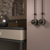 Одноклавишный переключатель WERKEL W5812052/ Vintage (мокко матовый/хром) a055915