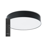Светодиодный управляемый светильник FERON AL6200 Simple matte тарелка 80W 3000К-6500K черный 48067