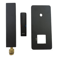 Встраиваемый смеситель для раковины OUTE скрытый монтаж, черный матовый T11221H