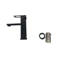 Смеситель для раковины OUTE черный, однорычажное управление T40201H