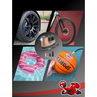 Цифровой компрессор с автостопом DSV 35 л/мин, LED фонарь, сумка 227000