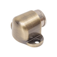 Ограничитель двери СКОБЯНОЙ с магнитом, напольный, бронза 002466