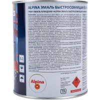 Эмаль по ржавчине ALPINA (быстросохнущая; RAL 3000; 0.75 л) 948104218