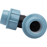 Угольник ПНД компрессионный 25 мм AV Engineering AVE1012525