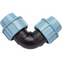 Угольник ПНД компрессионный 25 мм AV Engineering AVE1012525