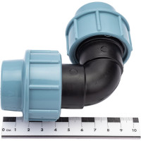 Угольник ПНД компрессионный 25 мм AV Engineering AVE1012525