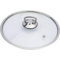 Сковорода Катюша София нержавеющая сталь, 24 см, стекл. крышка, арт.29910-240-0