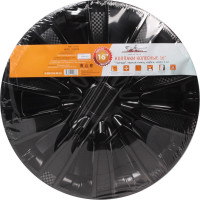 Колесные колпаки Airline Торнадо 16", черный глянец, карбон, комплект 2 шт. AWCC-16-32